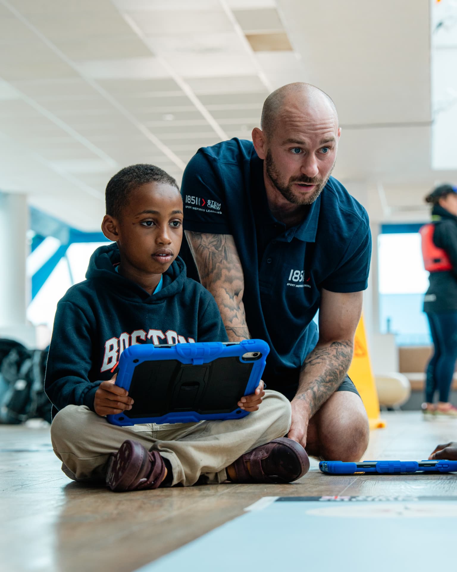 1851 Trust STEM Crew mentor with young learner